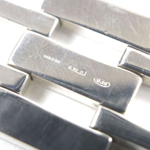 Gucci Heavy Gate Link Bracelet Silver 925 Bracelet